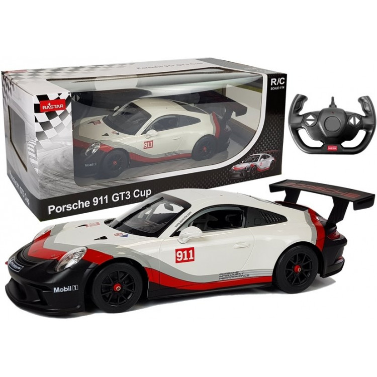 Autíčko R / C Porsche 911 GT3 1:14 GT3 CUP RASTAR biele